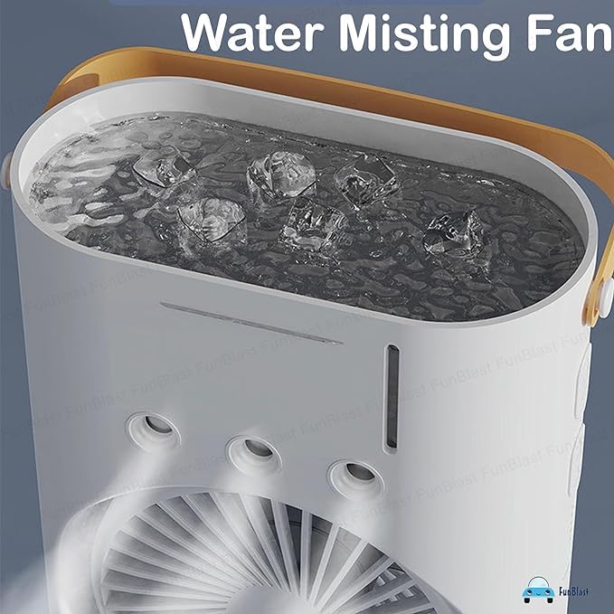 DualFlow Mini Air Cooler – Double-End Portable Cooling Fan