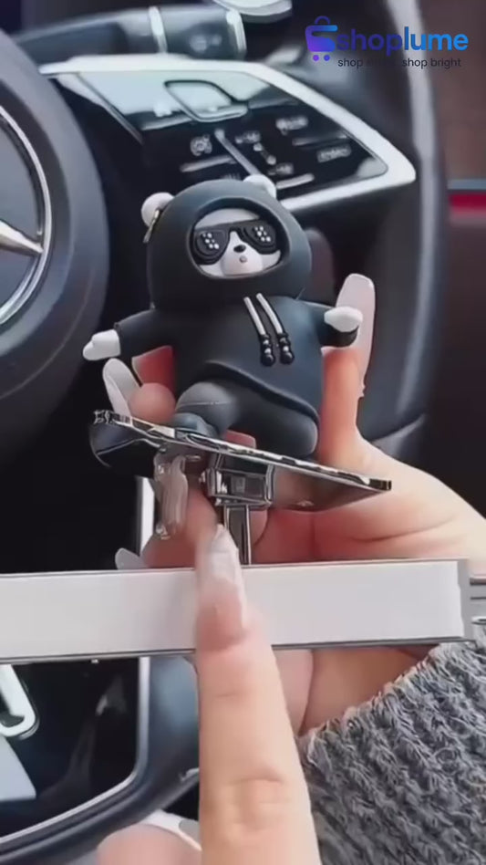 Adorable Gliding Panda – Sliding Dashboard Toy for Car Decoration